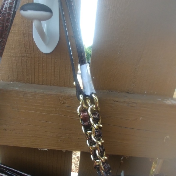 NWT Anne Klein just  leporad spotted shoulder bag - Picture 6 of 8